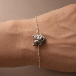 Brazalete Cadena Plata Retrato